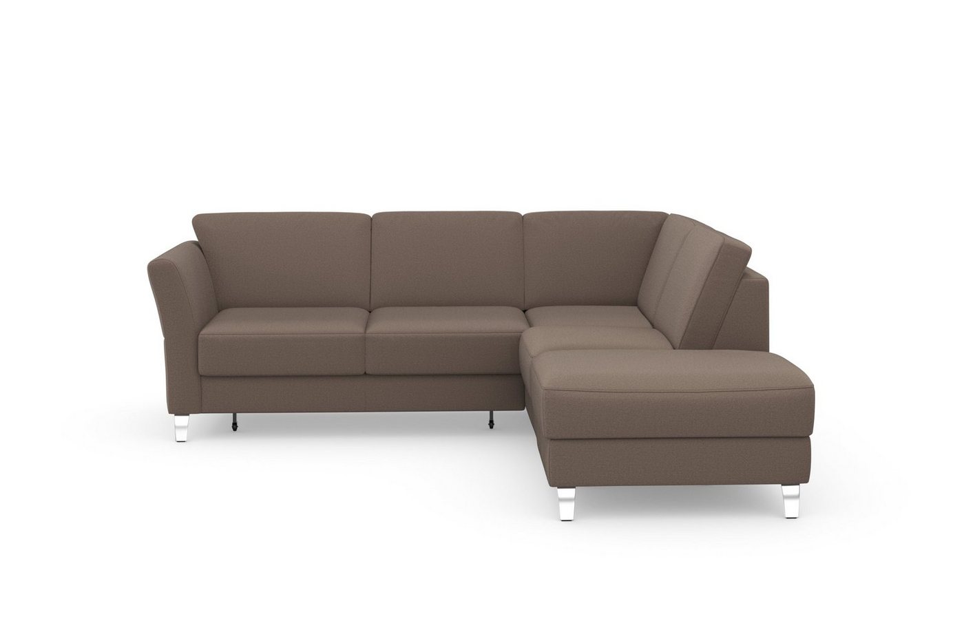 sit&more Ecksofa Visby, Wahlweise mit Bettfunktion und Stauraum, frei im Raum stellbar von sit&more