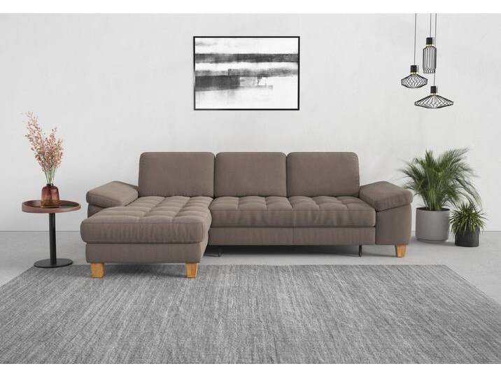 sit&more Ecksofa Westham L-Form, mit Recamiere, mit oder ohne Bettfunktion, Bettkasten, Füße Eiche, braun sit&more Ecksofa Westham L-Form, mit Recamiere, mit oder ohne Bettfunktion, Bettkasten, Füße Eiche, braun von sit&more