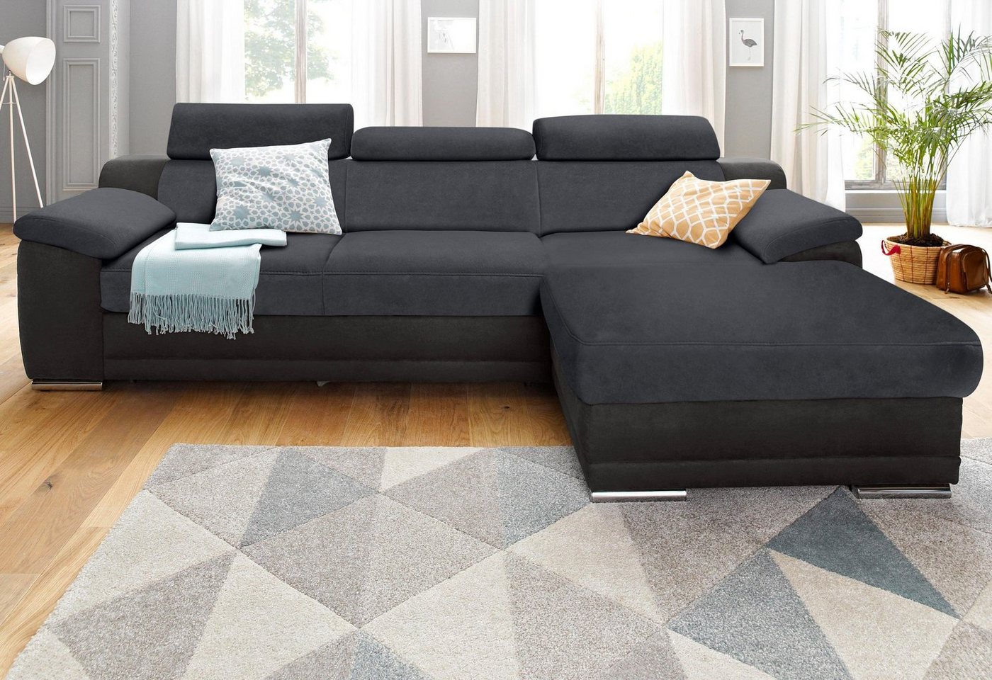 sit&more Ecksofa Xenia L-Form, wahlweise mit Bettfunktion von sit&more