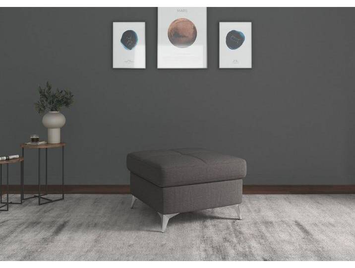 sit&more Hocker Baviene, grau, fango von sit&more