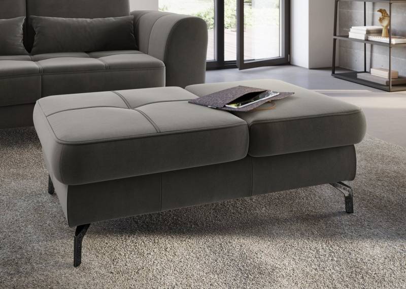 sit&more Hocker Bendigo, mit Klappfunktion, Bodenfreiheit 12 cm, wahlweise in 2 Fußfarben von sit&more