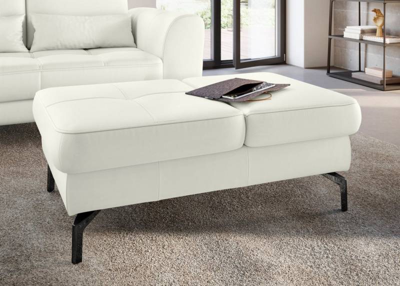 sit&more Hocker Bendigo, mit Klappfunktion, Bodenfreiheit 15 cm, wahlweise in 2 Fußfarben von sit&more