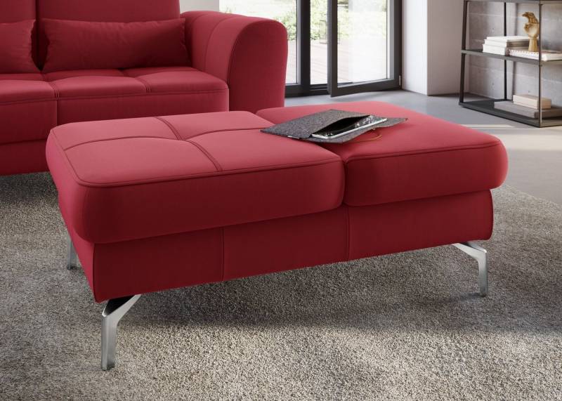 sit&more Hocker Bendigo, mit Klappfunktion, Bodenfreiheit 15 cm, wahlweise in 2 Fußfarben von sit&more