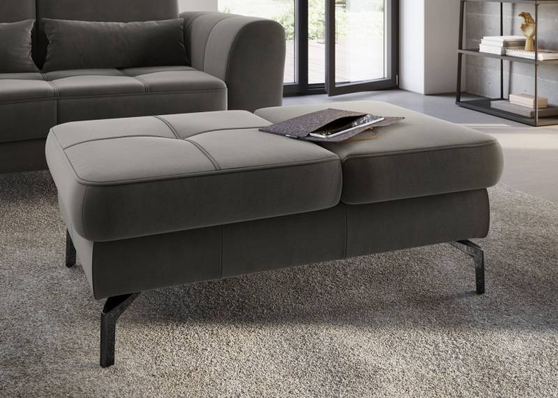 sit&more Hocker Bendigo, mit Klappfunktion, Bodenfreiheit 15 cm, wahlweise in 2 Fußfarben von sit&more