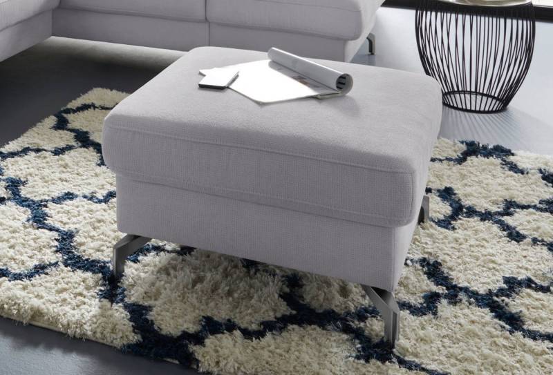 sit&more Hocker Percy, Fußhöhe 12 cm, wahlweise mit unterschiedlichen Fußfarben von sit&more