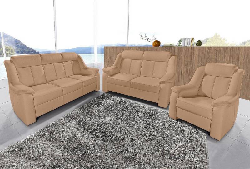 sit&more Polstergarnitur Basel, Set, bestehend aus 3-Sitzer + 2-Sitzer + Sessel von sit&more