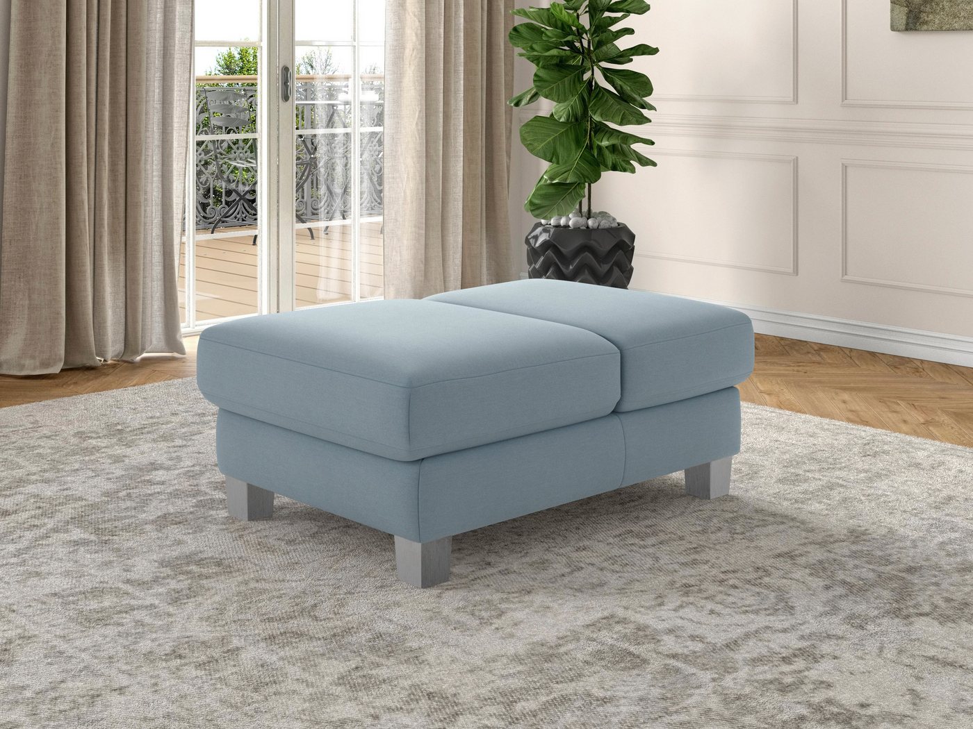 sit&more Polsterhocker Dundee, mit Klappfunktion, Federkern und hochwertigen Edelstahlfüßen sit&more Polsterhocker Dundee, mit Klappfunktion, Federkern und hochwertigen Edelstahlfüßen von sit&more