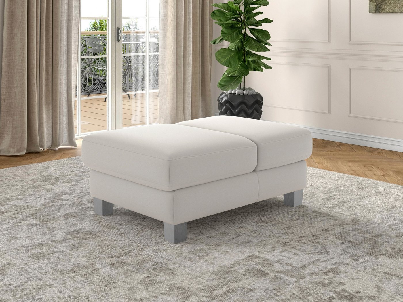 sit&more Polsterhocker Dundee, mit Klappfunktion, Federkern und hochwertigen Edelstahlfüßen sit&more Polsterhocker Dundee, mit Klappfunktion, Federkern und hochwertigen Edelstahlfüßen von sit&more