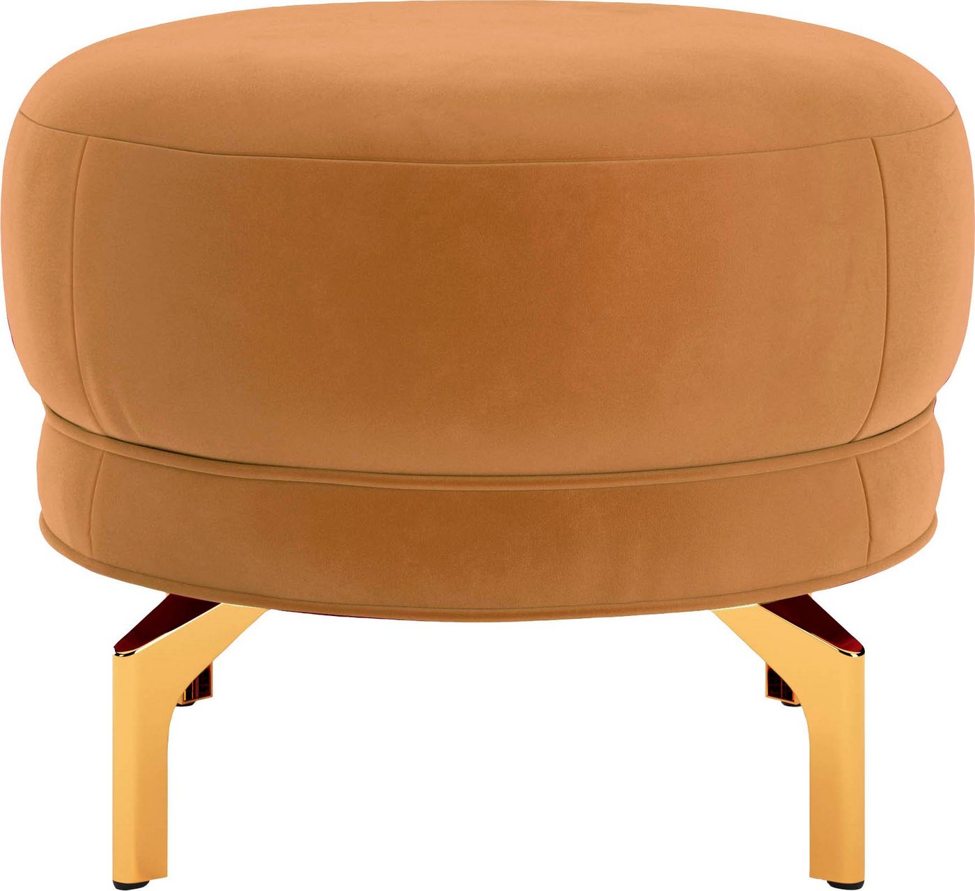 sit&more Polsterhocker Orient 3 V, goldfarbene Metallfüße von sit&more