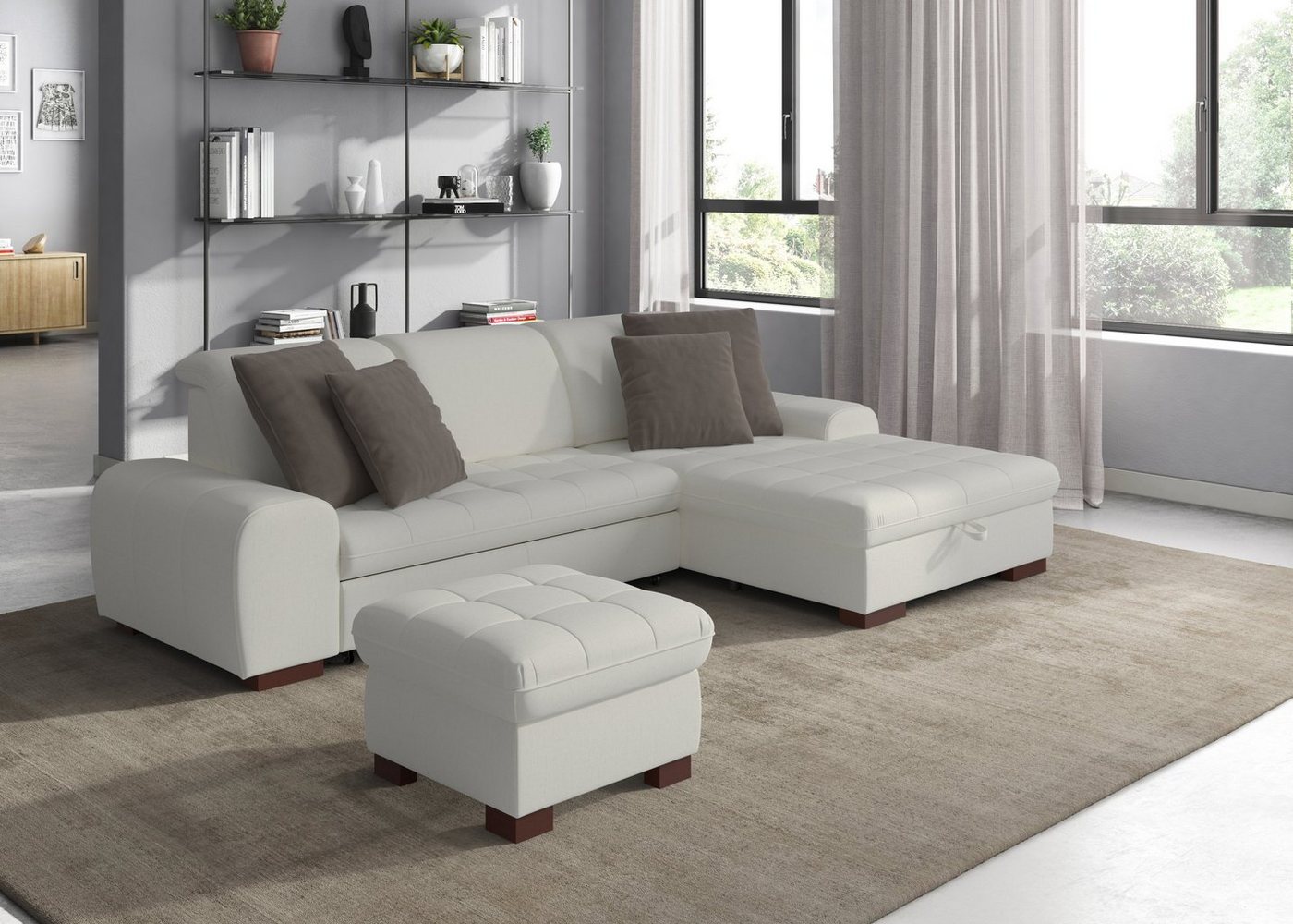 sit&more Sofakissen Luxor, (Set, 2 St), 2-teiliges Kissenset in Samtoptik von sit&more