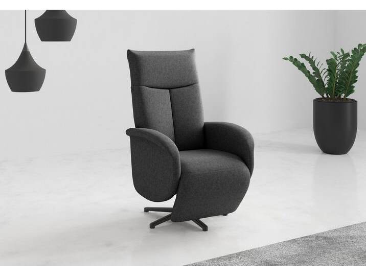 sit&more TV-Sessel Glendale, 2 Motoren und Akku, grau, mit 2 Motoren-mit Akku-mit Aufstehhilfe-mit Drehfunktion-mit Kopfteilverstellung, dunkelgrau von sit&more