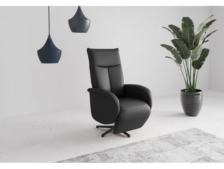 sit&more TV-Sessel Juma, inkl. Drehfunktion & Kopfteilverstellung, Höhe Armlehne 64 cm, 2 Motoren und Akku, schwarz von sit&more