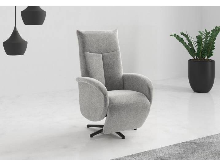 sit&more TV-Sessel Juma, inkl. Drehfunktion & Kopfteilverstellung, Höhe Armlehne 66 cm, 2 Motoren und Akku, grau von sit&more