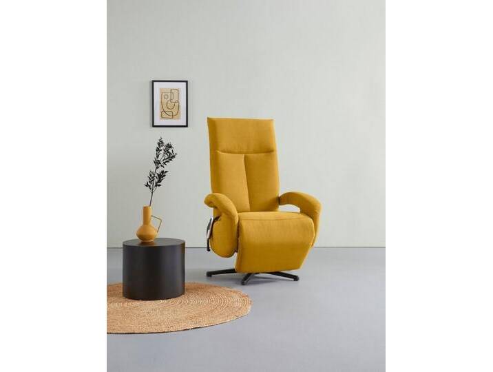 sit&more TV-Sessel Tycoon, mit zwei Motoren oder mit Akku oder mit 2 Motoren, gelb, Größe M-mit 2 Motoren-mit Akku, mustard von sit&more
