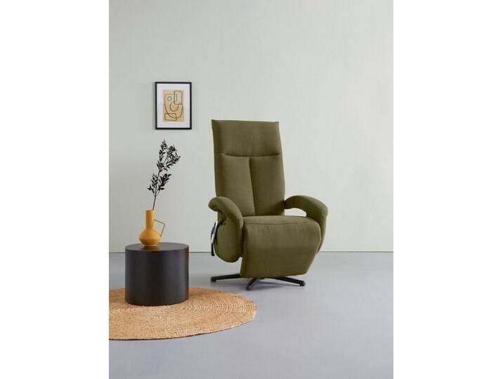 sit&more TV-Sessel Tycoon, mit zwei Motoren oder mit Akku oder mit 2 Motoren, grün, Größe XL-mit 2 Motoren-mit Akku-mit Aufstehhilfe, olive von sit&more