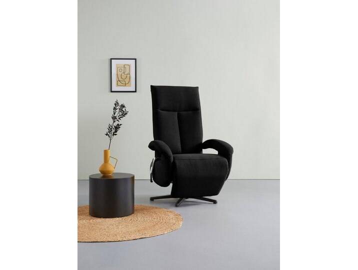 sit&more TV-Sessel Tycoon, mit zwei Motoren oder mit Akku oder mit 2 Motoren, schwarz, Größe M-mit 2 Motoren-mit Akku, schwarz von sit&more