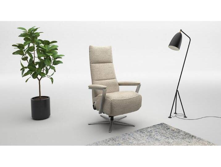 sit&more TV-Sessel Vario Comfort, inkl. Kopfteilverstellung & 360 Grad Drehfunktion, inkl. Herz-Waage-Funktion & 3 Motoren, Höhe der Armlehnen 62cm, beige von sit&more