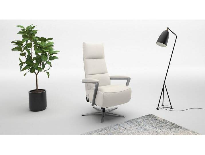 sit&more TV-Sessel Vario Comfort, inkl. Kopfteilverstellung & 360 Grad Drehfunktion, inkl. Herz-Waage-Funktion & 3 Motoren, Höhe der Armlehnen 62cm, weiß von sit&more