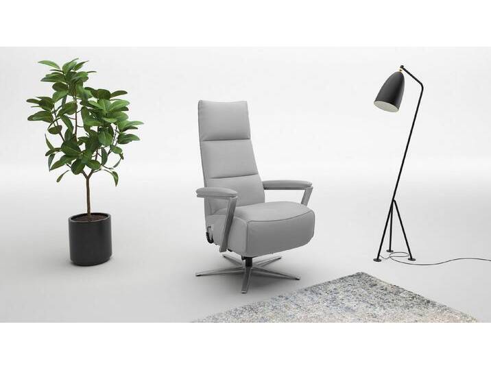 sit&more TV-Sessel Vario Comfort, inkl. Kopfteilverstellung & 360 Grad Drehfunktion, inkl. Herz-Waage-Funktion & 3 Motoren, Höhe der Armlehnen 64cm, grau von sit&more