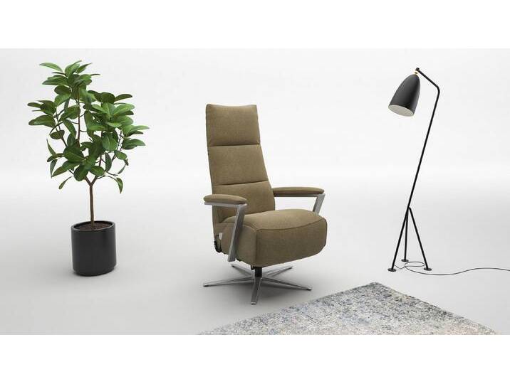 sit&more TV-Sessel Vario Comfort, inkl. Kopfteilverstellung & 360 Grad Drehfunktion, inkl. Herz-Waage-Funktion & 3 Motoren, Höhe der Armlehnen 64cm, grün von sit&more
