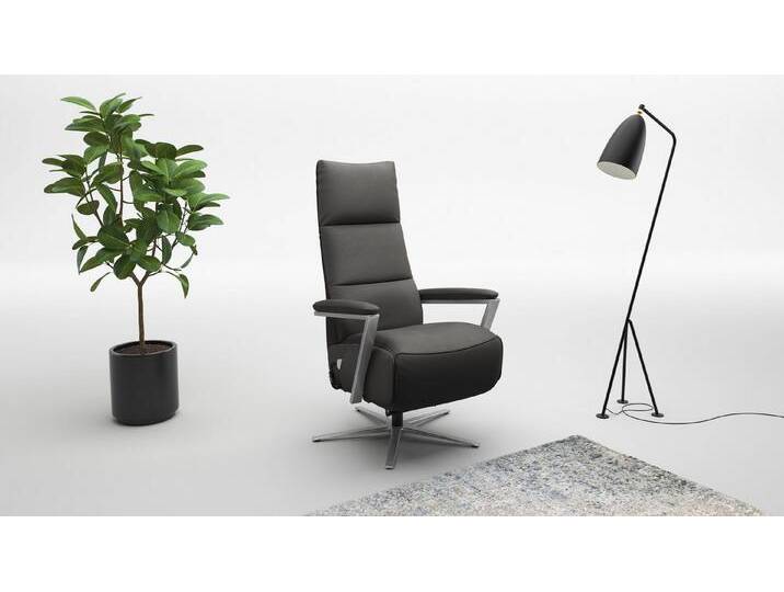 sit&more TV-Sessel Vario Comfort, inkl. Kopfteilverstellung & 360 Grad Drehfunktion, mit Gasdruck, Höhe der Armelehnen 60cm, grau von sit&more
