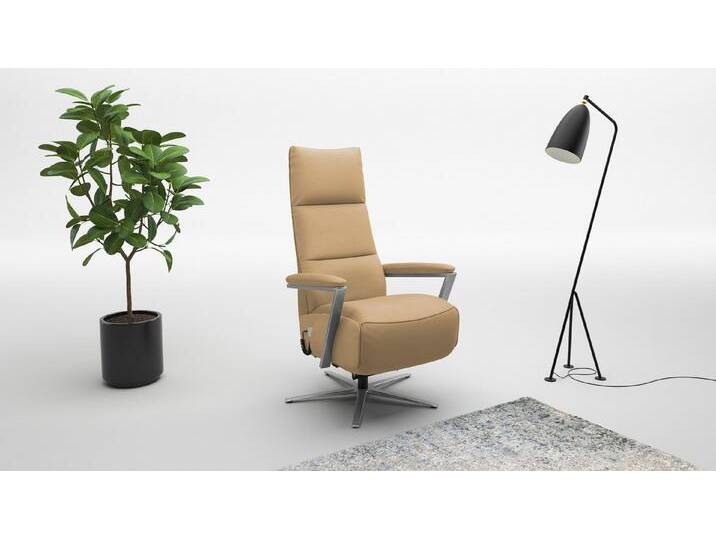 sit&more TV-Sessel Vario Comfort, inkl. Kopfteilverstellung & 360 Grad Drehfunktion, mit Herz-Waage-Funktion & 3 Motoren, Höhe der Armlehnen 60cm, beige von sit&more