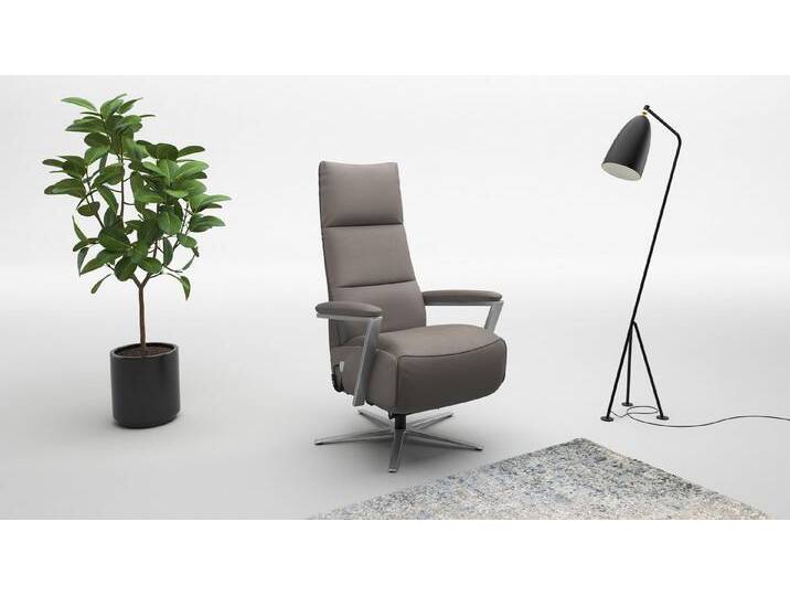 sit&more TV-Sessel Vario Comfort, inkl. Kopfteilverstellung & 360 Grad Drehfunktion, mit Herz-Waage-Funktion & 3 Motoren, Höhe der Armlehnen 60cm, grau von sit&more