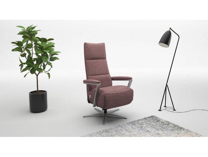 sit&more TV-Sessel Vario Comfort, inkl. Kopfteilverstellung & 360 Grad Drehfunktion, mit Herz-Waage-Funktion & 3 Motoren, Höhe der Armlehnen 60cm, lila von sit&more