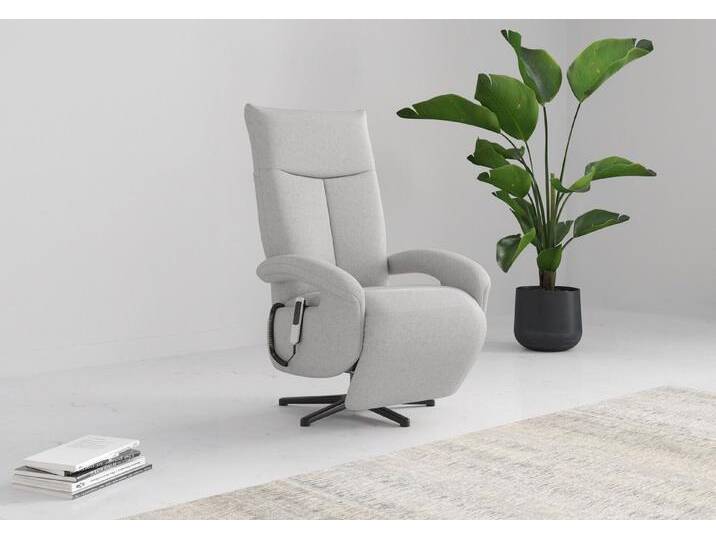 sit&more TV-Sessel Zoe, grau, mit 2 Motoren-mit Akku-mit Aufstehhilfe-mit Drehfunktion-mit Kopfteilverstellung, hellgrau von sit&more