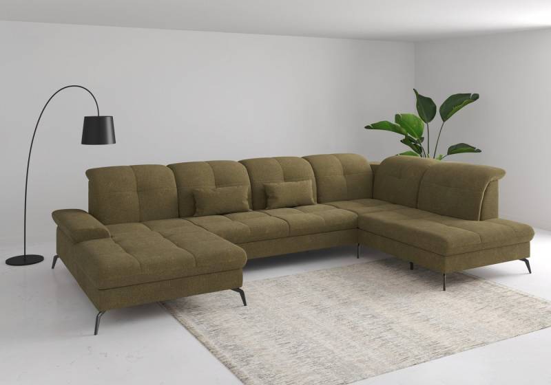 sit&more Wohnlandschaft Amica, inkl Sitztiefenverstellung und Armteilverstellung von sit&more