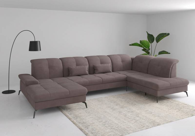 sit&more Wohnlandschaft Amica, U-Form, inkl. Sitztiefenverstellung und Armteilverstellung, wahlweise mit Kopfteilverstellung, Bettfunktion und Bettkasten sit&more Wohnlandschaft Amica, U-Form, inkl. Sitztiefenverstellung und Armteilverstellung, wahlweise mit Kopfteilverstellung, Bettfunktion und Bettkasten von sit&more