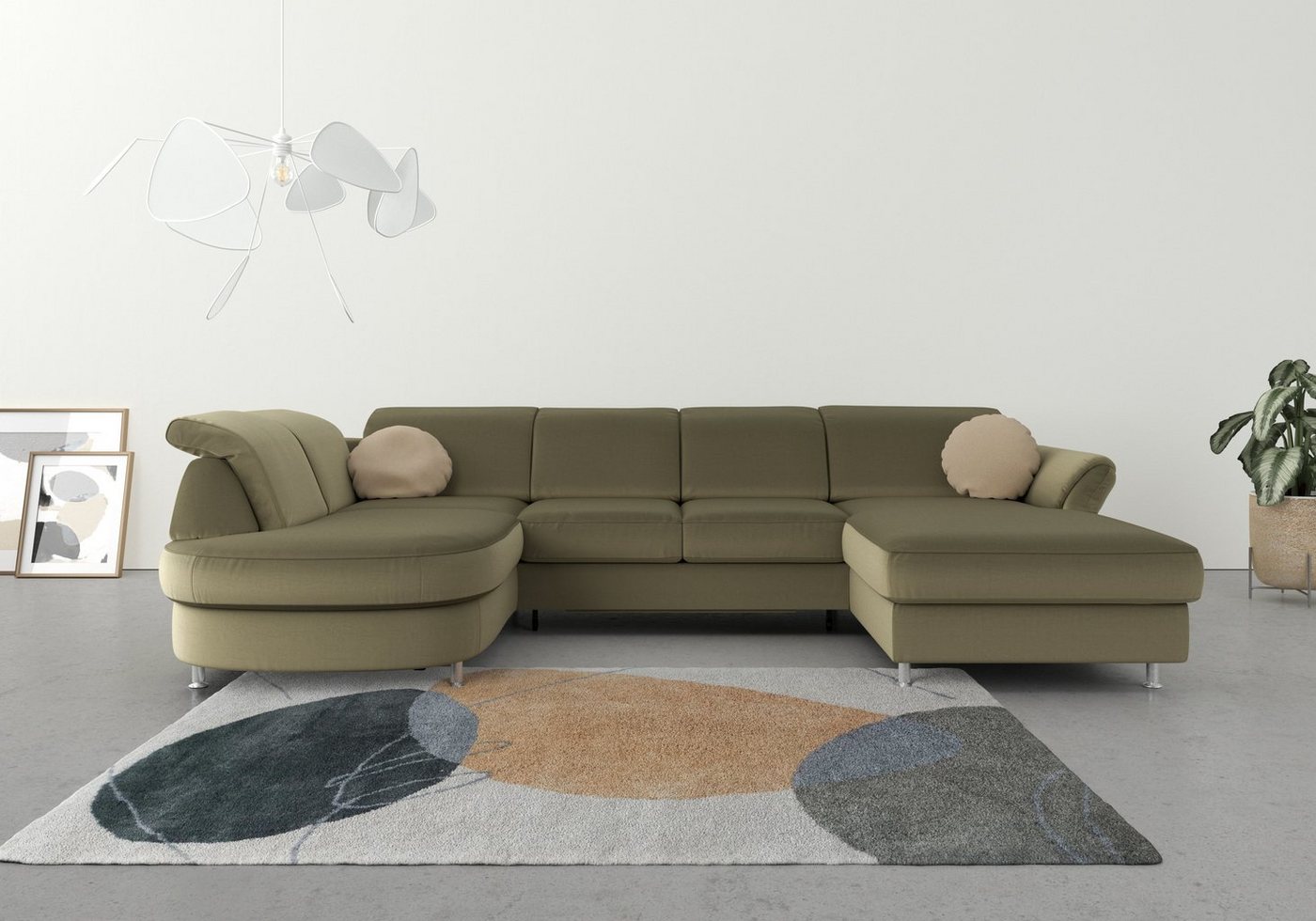sit&more Wohnlandschaft Apulia U-Form, wahlweise Bettfunktion, Bettkasten und Kopf- und Armteilverstellung sit&more Wohnlandschaft Apulia U-Form, wahlweise Bettfunktion, Bettkasten und Kopf- und Armteilverstellung von sit&more