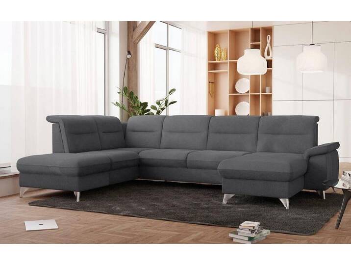 sit&more Wohnlandschaft Astoria U-Form, grau von sit&more