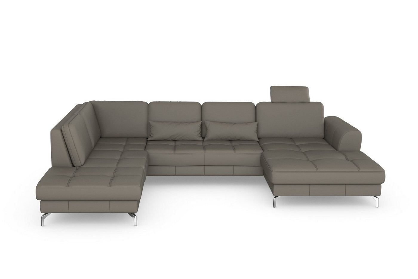 sit&more Wohnlandschaft Bendigo U-Form, inklusive Sitztiefenverstellung, Bodenfreiheit 12 cm, in 2 Fußfarben von sit&more