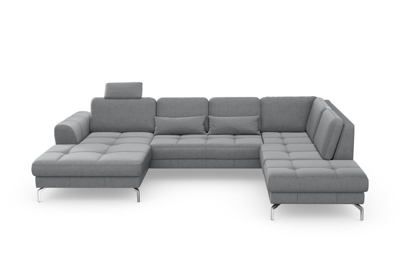 sit&more Wohnlandschaft Bendigo U-Form, inklusive Sitztiefenverstellung, Bodenfreiheit 15 cm, in 2 Fußfarben sit&more Wohnlandschaft Bendigo U-Form, inklusive Sitztiefenverstellung, Bodenfreiheit 15 cm, in 2 Fußfarben von sit&more