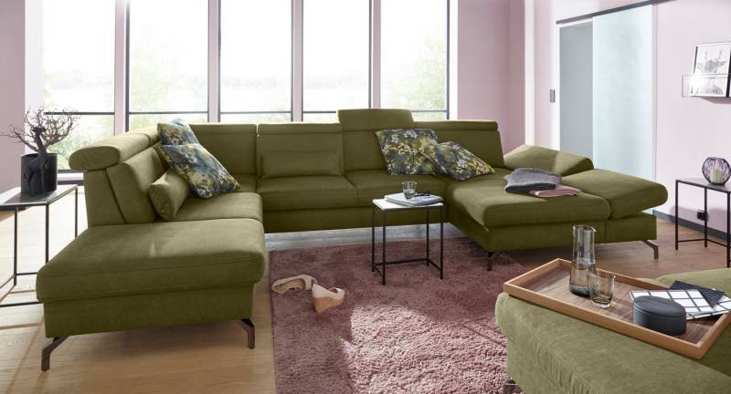 sit&more Wohnlandschaft Brisbane U-Form, Fußhöhe 12 cm, inklusive Sitztiefen-, Armteil- und Kopfteilverstellung sit&more Wohnlandschaft Brisbane U-Form, Fußhöhe 12 cm, inklusive Sitztiefen-, Armteil- und Kopfteilverstellung von sit&more