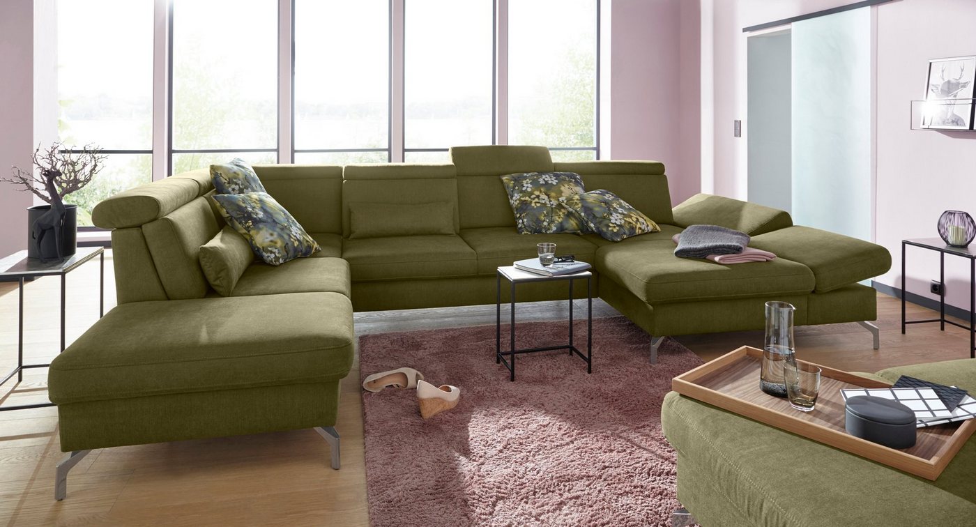 sit&more Wohnlandschaft Brisbane U-Form, Fußhöhe 15 cm, inklusive Sitztiefen-, Armteil- und Kopfteilverstellung sit&more Wohnlandschaft Brisbane U-Form, Fußhöhe 15 cm, inklusive Sitztiefen-, Armteil- und Kopfteilverstellung von sit&more