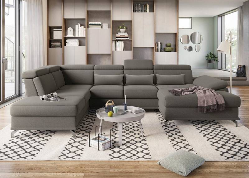 sit&more Wohnlandschaft Cabrio U-Form, B: 359 cm, mit Sitztiefen-, Arm- & Kopfteilverstellung, 3 Nierenkissen, Federkern, optional Bettfunktion und Stauraum sit&more Wohnlandschaft Cabrio U-Form, B: 359 cm, mit Sitztiefen-, Arm- & Kopfteilverstellung, 3 Nierenkissen, Federkern, optional Bettfunktion und Stauraum von sit&more