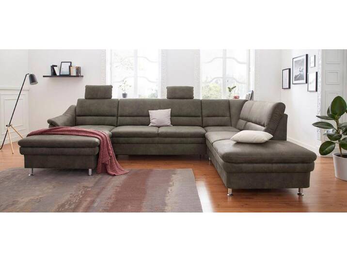 sit&more Wohnlandschaft Cardoso U-Form, mit Federkern und Kopfstützen, mit Bettfunktion und Relaxfunktion, grau, mit Bettfunktion-mit Relaxfunktion sit&more Wohnlandschaft Cardoso U-Form, mit Federkern und Kopfstützen, mit Bettfunktion und Relaxfunktion, grau, mit Bettfunktion-mit Relaxfunktion von sit&more