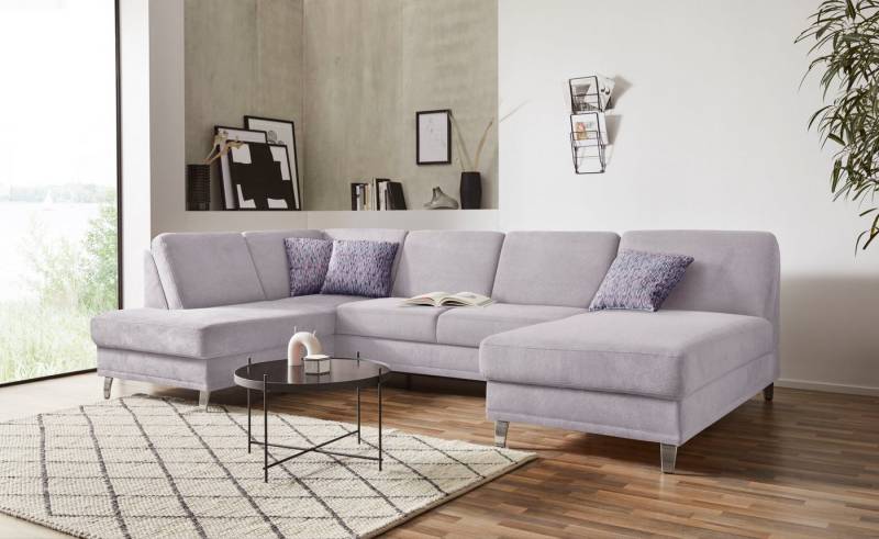 sit&more Wohnlandschaft Clio U-Form, wahlweise mit Bettfunktion und Bettkasten, inklusive Federkern von sit&more