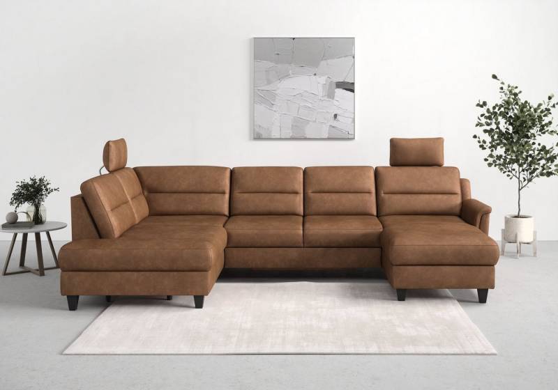 sit&more Wohnlandschaft Farö U-Form, inklusive Federkern, wahlweise mit Bettfunktion und Bettkasten von sit&more