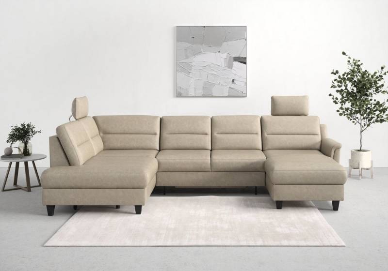 sit&more Wohnlandschaft Farö U-Form, inklusive Federkern, wahlweise mit Bettfunktion und Bettkasten von sit&more