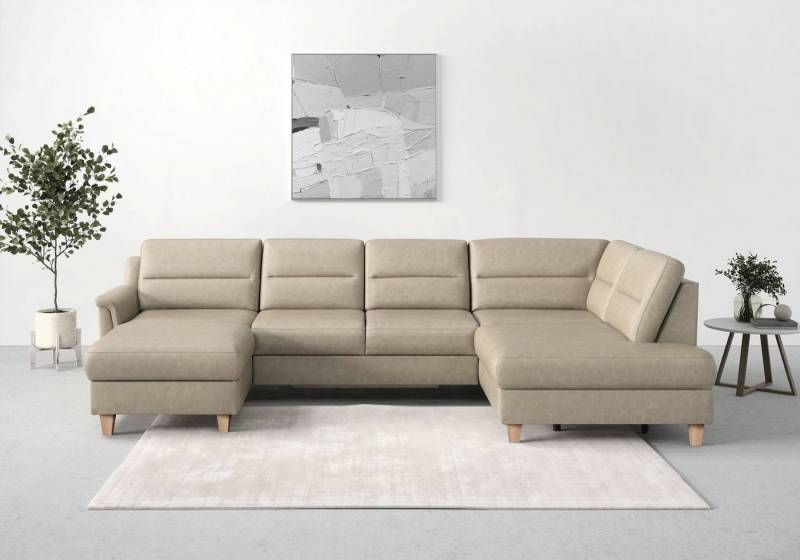 sit&more Wohnlandschaft Farö U-Form, inklusive Federkern, wahlweise mit Bettfunktion und Bettkasten von sit&more