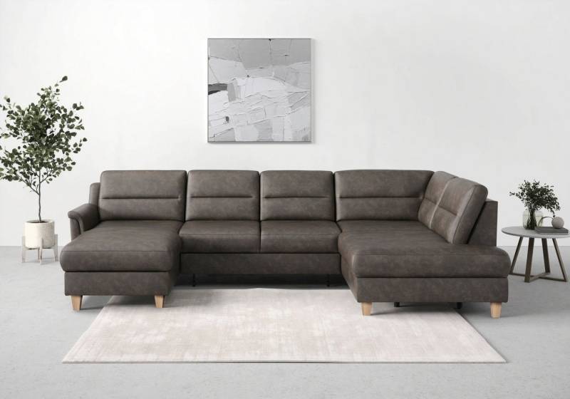 sit&more Wohnlandschaft Farö U-Form, inklusive Federkern, wahlweise mit Bettfunktion und Bettkasten von sit&more