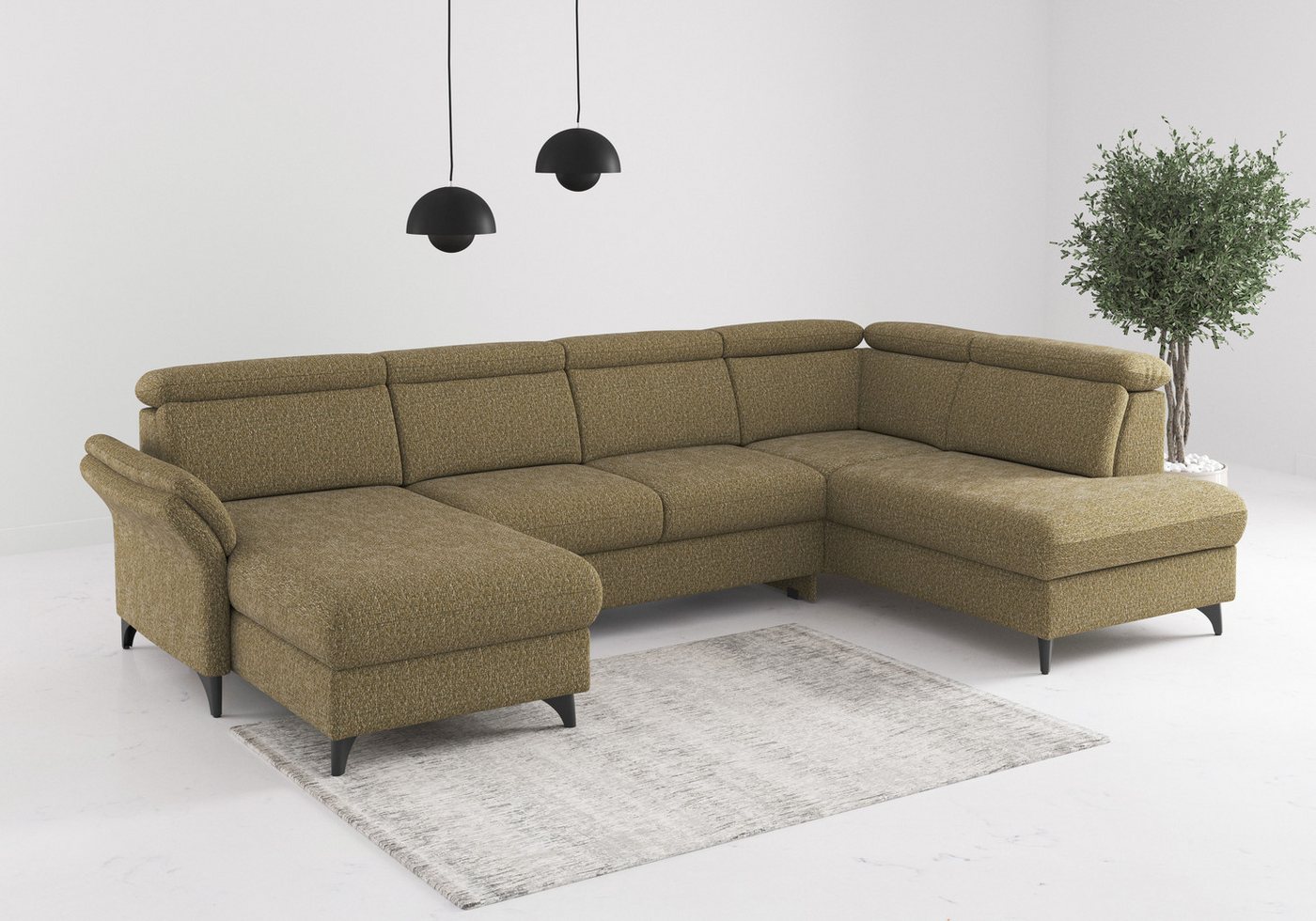 sit&more Wohnlandschaft Glendale, U-Form, inkl. Kopfteilverstellung,wahlweise mit Vorziehsitz und Bettkasten sit&more Wohnlandschaft Glendale, U-Form, inkl. Kopfteilverstellung,wahlweise mit Vorziehsitz und Bettkasten von sit&more