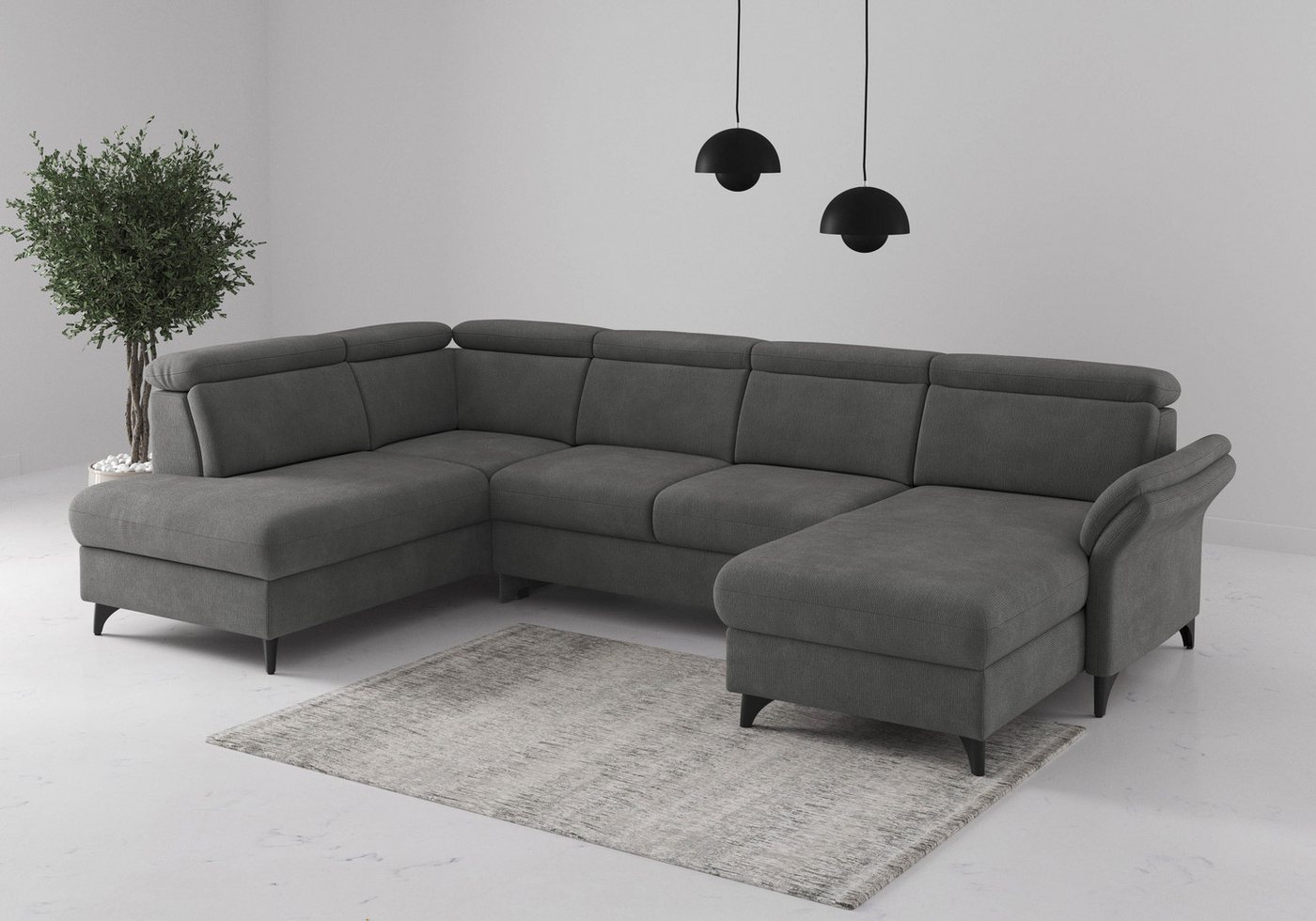 sit&more Wohnlandschaft Glendale, U-Form, inkl. Kopfteilverstellung,wahlweise mit Vorziehsitz und Bettkasten sit&more Wohnlandschaft Glendale, U-Form, inkl. Kopfteilverstellung,wahlweise mit Vorziehsitz und Bettkasten von sit&more