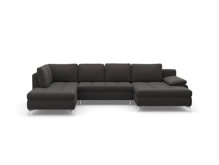 sit&more Wohnlandschaft Latigo U-Form, mit Recamiere, grau, mit Bettfunktion-mit Bettkasten, fango sit&more Wohnlandschaft Latigo U-Form, mit Recamiere, grau, mit Bettfunktion-mit Bettkasten, fango von sit&more