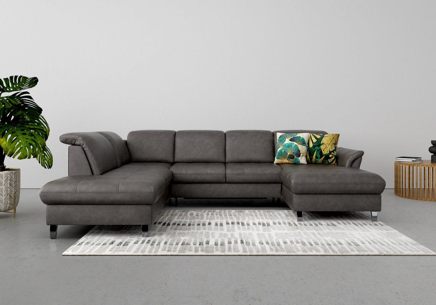 sit&more Wohnlandschaft Maggiore U-Form, wahlweise mit Kopfteilverstellung, Bettfunktion und Stauraum sit&more Wohnlandschaft Maggiore U-Form, wahlweise mit Kopfteilverstellung, Bettfunktion und Stauraum von sit&more