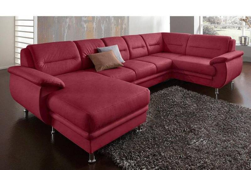 sit&more Wohnlandschaft Mailand U-Form, wahlweise mit Bettfunktion, frei im Raum stellbar von sit&more