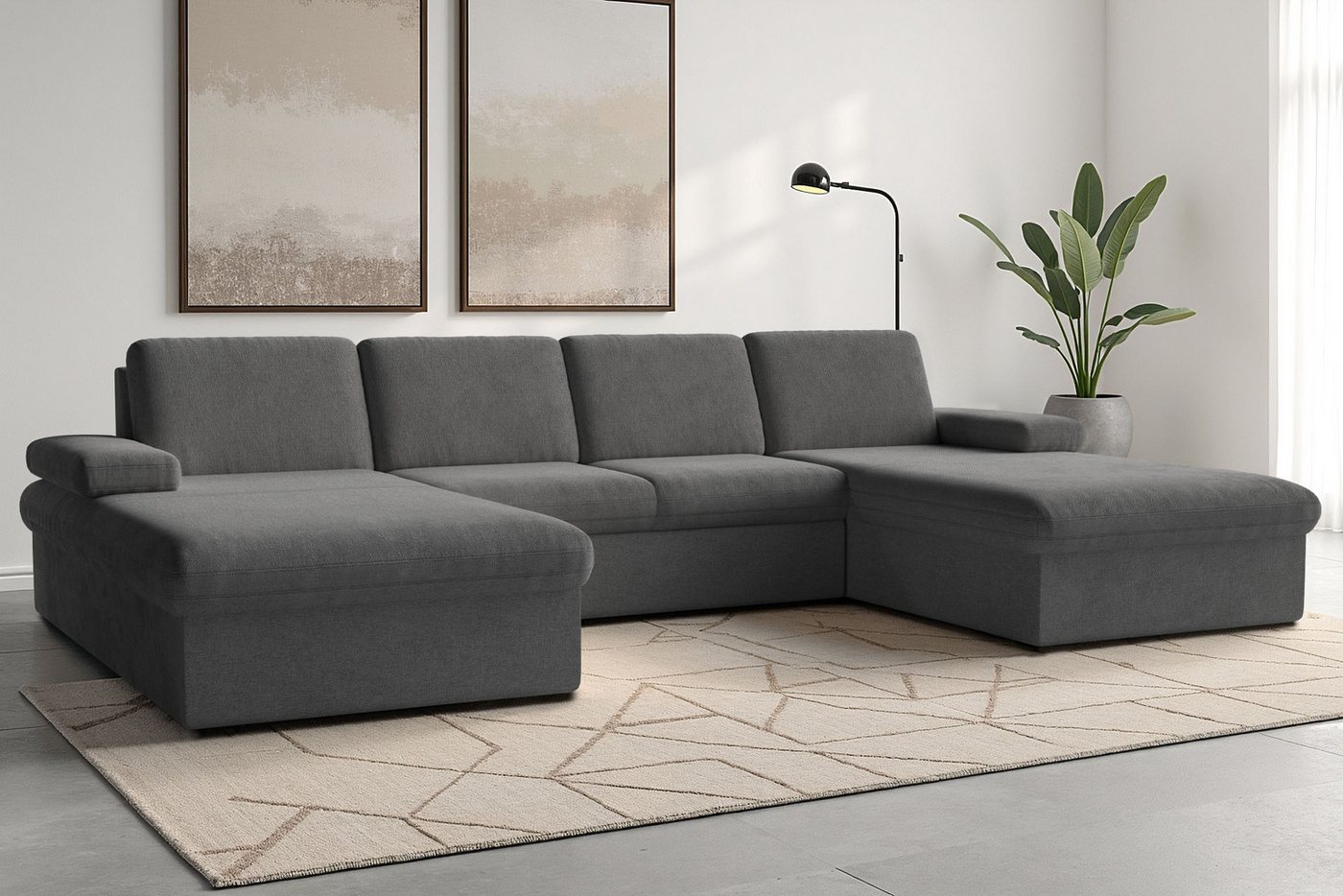 sit&more Wohnlandschaft Moreno U-Form, B: 309 cm, mit Armteilverstellung, optional Bettfunktion sit&more Wohnlandschaft Moreno U-Form, B: 309 cm, mit Armteilverstellung, optional Bettfunktion von sit&more